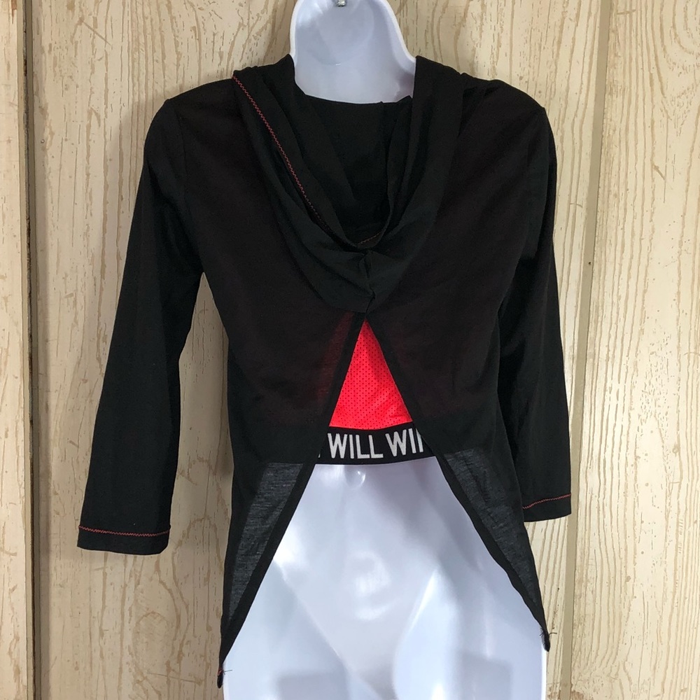 Energie Fiona Tulip Back Graphic Hoodie Size S